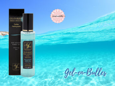 gel en bulles bleu lagon nettoyant visage myspa deborrha 1001astucesdefilles institut de beaute lannemezan