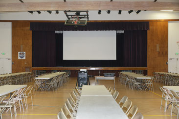 Gymnasium, classrooms, Parking Lots and kitchen