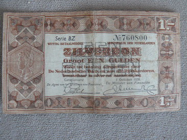 Zilverbon 1938 van 1 gulden