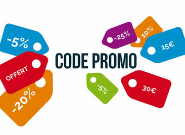 bon de réduction, soldes et code promotionnels