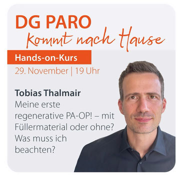 Dr. Tobias Thalmair gibt in Vorträgen sein Wissen an Kollegen weiter.