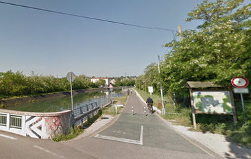 La ciclabile ripresa in zona Pol a Bussolengo