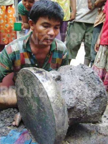 Fig. 10. Stolen (smuggled) drum - (courtesy Heng Sophady)