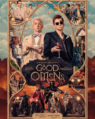 Poster de la serie de "Good omens"