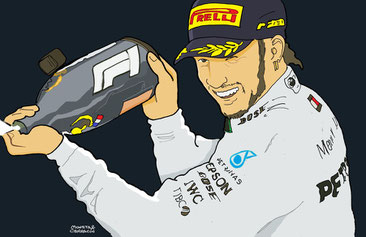 Lewis Hamilton by Muneta & Cerracín