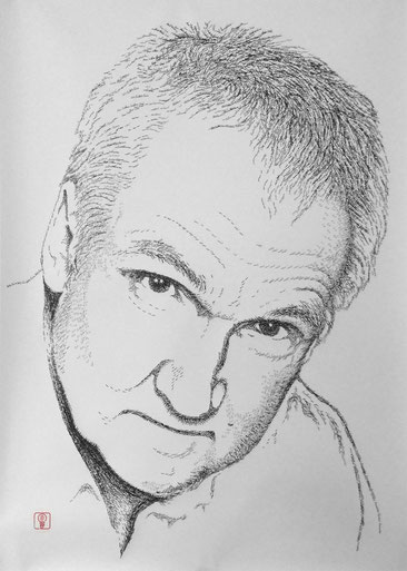 Stempelbild, Stempelkunst, Stempelgrafik, Stempelportrait, Stempel, Wolf-Egon von Schilgen