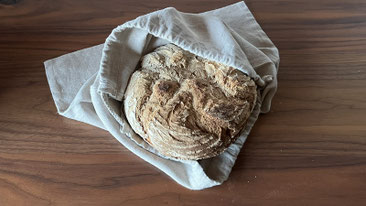 Brot richtig aufbewahren im Leinenbeutel