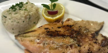Gegrilltes Lachsforellenfilet