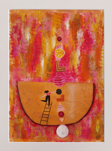 "Balanceakt (balancing act)" Collage by Annika Peißert