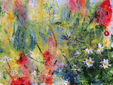 ohne Titel , Acryl , 50x40 cm , BNr. 302 , in Privatbesitz