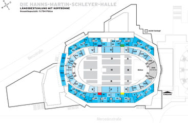 Hallenplan Hanns-Martin-Schleyer-Halle Stuttgart