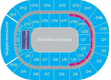 Hallenplan Barclays Arena Hamburg