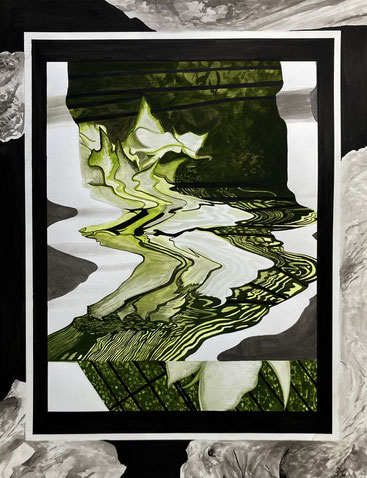 #onlyplants • 2024 • gouache and ink on paper • 51,5 x 67 cm