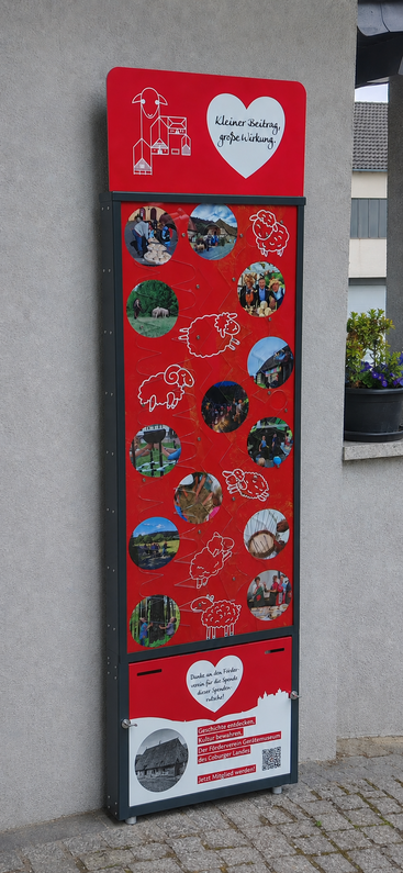 Ab August Lieferbar. Unsere neuste "Spendenrutsche Flat" für die Wandmontage
