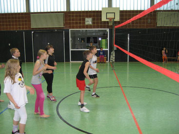 Gespanntes Warten auf den Ball