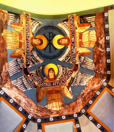 André Bourgeois, Décor du chœur de l’église de l'Assomption de Notre-Dame de Fort-Mahon   © Cliché Pierre Foucart  