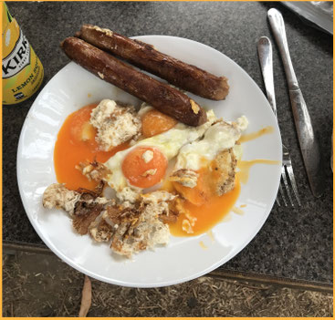Mittagessen - gesund wie immer...