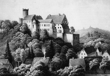 Die Burg Gnandstein auf der die Herren von Einsiedel residierten