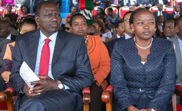 William Ruto, vicepresidente del Kenya con la moglie Rachel