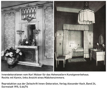 Karl Walser als Innendekorateur.