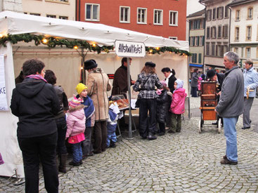 Der Stand vom Altstadtleist am Chlauser vom 9. Dezember 2008.