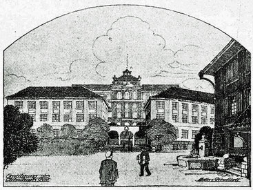 Entwurf Bäsetürli von Saager und Frey. Repr. aus Schweizerische Bauzeitung , 25. 11. 1916.