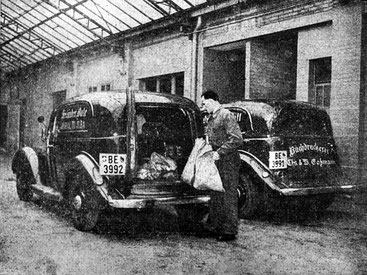 Die Gassmann-Fahrzeuge. Repr. aus 100 Jahre Seeländer Bote, 1. 2. 1949.