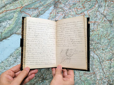 Hermann Walsers 32. Reisetagebuch von 1917. StABE N Walser 2.32