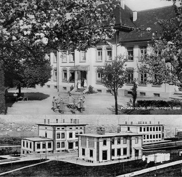 Kinderspital Wildermeth. Postkartensammlung der Stadtbibliothek Biel.