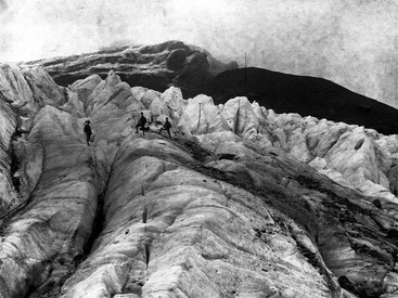 Tschingelgletscher, Gemeinde Lauterbrunnen. Foto: Bildarchiv der ETH Bibliothek Zürich, Ans 11887, Public Domain