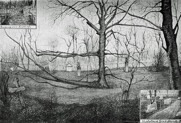Friedhof der Märzgefallenen. Repr. aus Deutsche Lesehalle, Nr. 9, 27.2.1898
