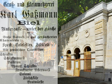 Standort der Metzgerei Charles Gassmann.