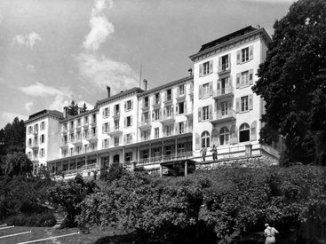 Das Grand Hotel um 1940. Foto: Bildarchiv ETH Bibliothek Zürich, Ans 11316, Public Domain.
