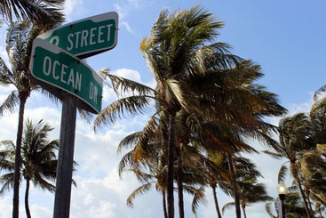 Ocean Drive in Miami Beach, Florida, USA