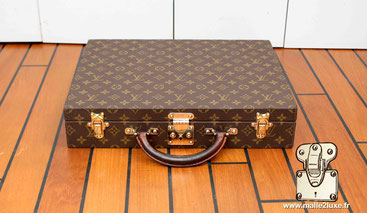 Valise Louis Vuitton en toile monogram et lozine