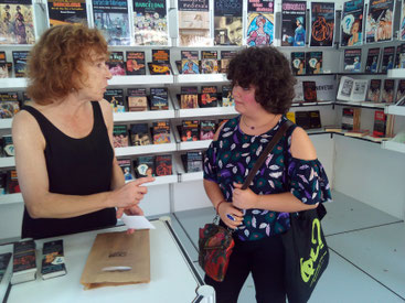 Elisenda Albertí i Mixa durant la Setmana del Llibre en Català 2016