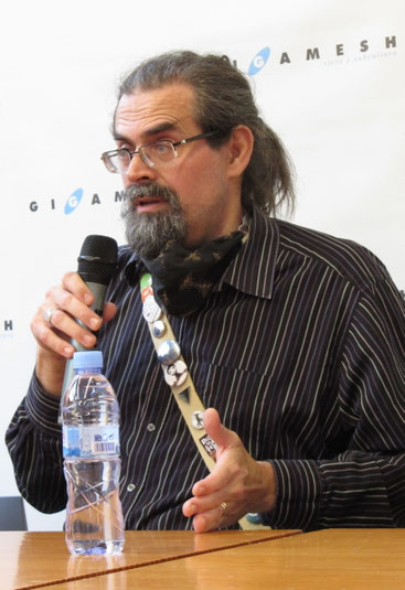 Adrian Tchaikovsky a la llibreria Gigamesh de Barcelona