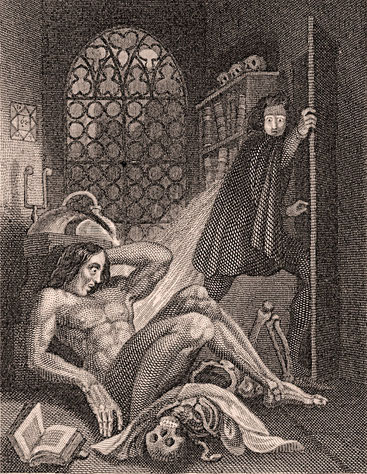 Ilustración de Frankenstein de 1831