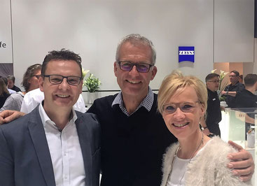 Britta und Martin Gebker mit Christian Danner (ehem. Rennfahrer, Formel-1-Kommentator und Fahrsicherheitsexperte