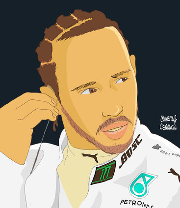 Lewis Hamilton by Muneta & Cerracín