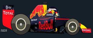 Daniel Ricciardo by Muneta & Cerracín