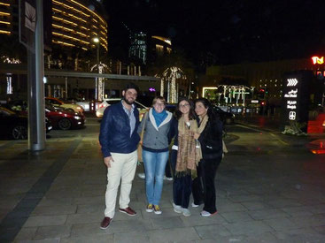 mit Hammoudi, Zeina und Ayah in Downtown Dubai