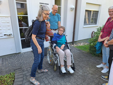 Luitgard war mit ihren 97 Jahren zumindest beim Mittagessen dabei.