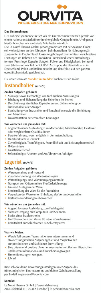 stellenangebote breddorf aakamp gmbh