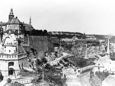 Festung Luxemburg vor der Zerstörung