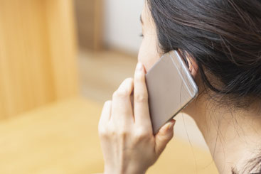 お電話写真 　肩こり・腰痛にお困りなら山口県宇部市西梶返の「筋膜と姿勢の整体院」