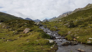 MTB Alpenüberquerung 2017 Etappe 3: Bodenalpe - Fimbatal - Fimbapass - Scuol (Engadin) - Val S'charl - Pass da Costainas - Val Müstair - Tschierv