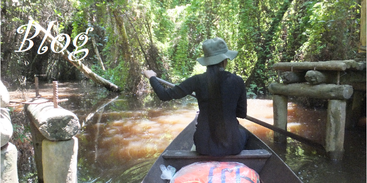 Rung-Tram-hoofdkwartier-Vietcong-verborgen-geheim-kano-kanalen-Vietnam-Mekong-Delta