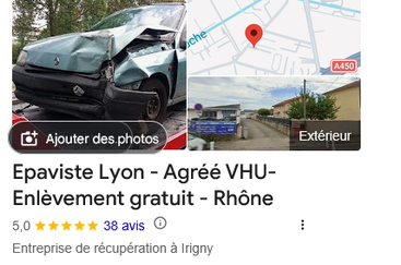 épaviste gratuit de confiance lyon