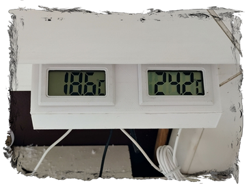 Klimakontrolle in der Werkstatt Digitale Temperaturanzeige